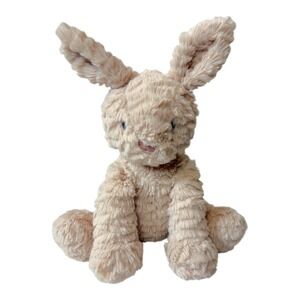 Jellycat Fuddlewuddle Bunny Beige 10" Retired Textured Plush Stuffed Animal Toy